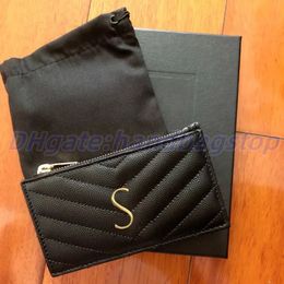 high quality Luxurys designer wallet Purse card holder Men fashion Genuine Leather Women's men Holders long Coin Chequebook Wallets 290y