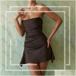 Designer Dress Basic Casual Satin Bodycon Mini Dress Women High Quality Party Strapless House Of Cb Dress Sexy Celebrity Club Drop Delivery Apparel Womens 983