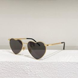 Sunglasses Gold Silver Metal Heart Shape Frame High Quality Women's Myopia Prescription Optical Glasses SL301 Fashion Men's Sunglass 260q