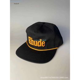 Rhude Hat 2024 Fashion Designer Hats Ball Caps Luxury Classic Rhude Baseball Cap Men Women 1 1 Quality Green Red Lanvin Hat Yellow Blue Black Adjustable Hat 449