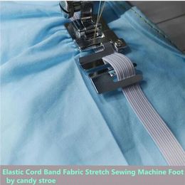 Elastic Cord Band Fabric Stretch Domestic Sewing Machine Part Accessories Foot Presser99076 7YJ262 240428