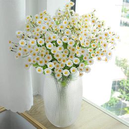 Decorative Flowers Yellow Tv Cabinet Synthetic Sweet Table Accessories Small For Crafts Real Touch Artificial Props High Quality Easter