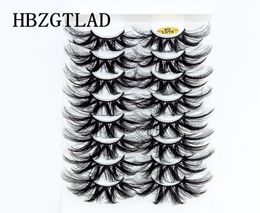 NEW 8 Pairs 25mm 3d Mink Lashes Bulk Faux Dramatic Volume lashes Wispy Natural Mink Lashes Pack long Wholes False Eyelashes 013231963