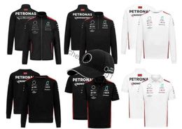 Motorcycle clothing new F1 racing jersey summer team polo shirt with the same style give away hat white or black