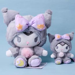 Hot Stuffed Animals Five types Wholesale Cartoon plush toys Lovely kuromi 25cm dolls and 15cm keychains 251B