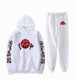 Men039s Hoodies Sweatshirts Helluva Sweatshirt Unisex Two Piece Set HoodieJogger Pant Harajuku Streetwear 2021 American Anim8718537