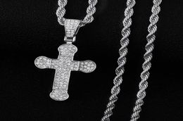 Chains 2021 Fashion Pendants Necklace Men Silver Hip Hop Iced Out Long Chain Religious Gifts Cool For Women Jewelry6577313
