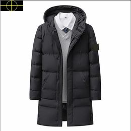 stone jacket island Men's Down Slim Winter Long Men's Cotton coat Jackets Down Cotton Jacket Factory Direct Sale y8