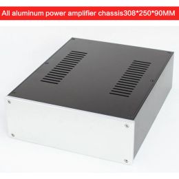 Amplifier DIY Allaluminum Power Amplifier Chassis WA106 Preamp Case DAC Shell Audio Enclosure Multipurpose Box Blank Panel 308*250*90MM