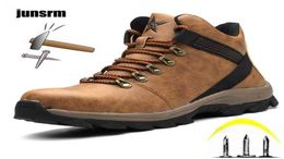 Segurança Sapatos Men039s Aço dedo PuntureRresistente Esportes Respiráveis ​​Botas leves de trabalho ao ar livre para proteger os pés2203290