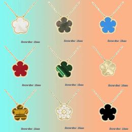 Pendant Necklaces 2024 New 4-5 Leaf Clover Holiday Pendant Natural Corn Cake Necklace French Fashion Bestselling Style Brand Womens Favourite Q240430