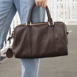 Shoulder Bags Luxury Handbags Women Soft Genuine Leather Boston Big Capacity Pillow Tote High Quality Crossbody Bag Female Top-Handle