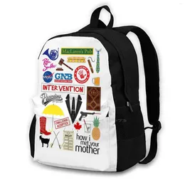 Backpack How I Met Your Mother Travel Laptop Bagpack School Bags Himym Barney Stinson Ted