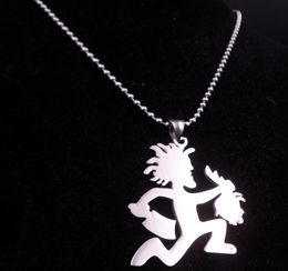 ship silver ICP Jewellery Fashion Stainless Steel Hatchetman Take Girls Heads Juggalette Pendant with 3mm 30 inch curb chain Ne7210876