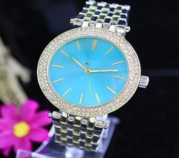 Fashion Luxury Quartz Casual Watch Double Row Luxury Crystal Diamond Modern Stylish Major Suit Women039s Watch factory wholesal3381715