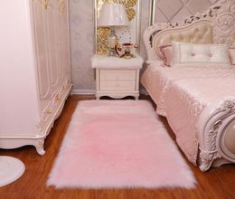 Plush area rugsPlush living room bedroom carpet fur imitation wool irregular blanket washable seat48351356368241