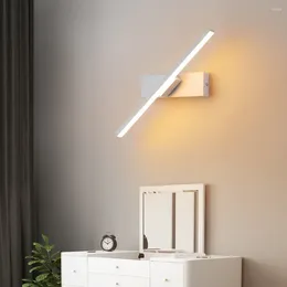 Wall Lamp Nordic Modern Minimalist Bedroom Bedside Creative Staircase Lights Living Room Rotating LED