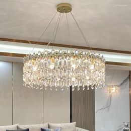 Chandeliers Crystal Chandelier Modern Minimalist Luxury Living Room Light 2024 Luxurious And Grand Master Bedroom