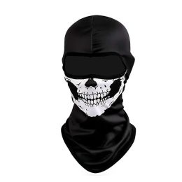 Halloween czaszka nadruk balaklava cosplay kostium duch pełna twarz rower maska ​​na zewnątrz motocykl motocyklowy menu czapki narciarskie