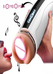 Electric Telescopic Deep Throat Heating Men Masturbator Penis Erection Trainer Realistic Vagina Pussy Masturbate Cup Sex Toy C19013485899