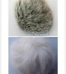 pet products natural cat toy real rabbit fur ball no dyed pet toy whitegrey 5CM dia 50pcslot 2012175429808