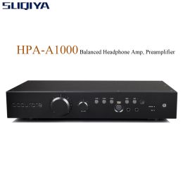 Amplifier SUQIYANew HPAA1000 Balanced Preamplifier Dynamic Flatpanel Universal Headphone Amplifier Input Sensitivity +6 dBu