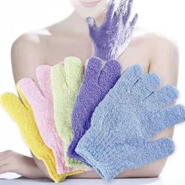 Bath Tools Accessories Body scrub exfoliating gloves peel off Bast Wisp massage foam laundry cloth SPA shower moisturizing sponge accessories Q240430