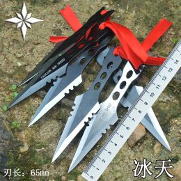 No Cutting Edge Training Knife Tactical Knife Balisong Butterfly CSGO Trainer Stainless Steel Pocket Pri Practise Knife Sport Cosplay Dart Tool