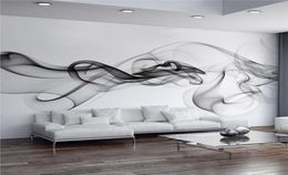 Modern Abstract Black And White Smoke Fog Mural Wallpaper Living Room Bedroom Art Home Decor SelfAdhesive Waterproof 3D Sticker 25128262