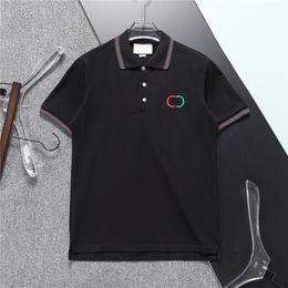 Designer Polo Shirts Mens Polos shirts men fashion Tees classic multiple Colour lapel short sleeves Plus Embroidery business casual Cotton breathab M-3XL#168