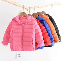 Down Coat 2024 Autumn And Winter Children Lightweight Hooded Kids Baby Children's Jacket