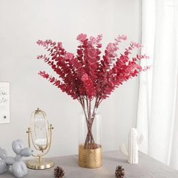 Decorative Flowers DIY Party Supplies Imitation Eucalyptus Leaves Artificial Flower Fake Plants Home Decor