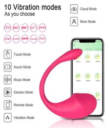 NXY Vibrators Wireless Bluetooth g Spot Vibrator for Women App Remote Control Wear Vibrating Egg Female Panties Sex Toys Goods Adu2222517