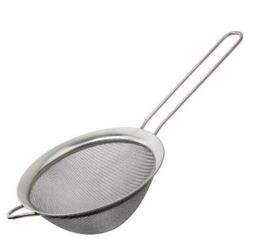 Stainless Steel Fine Mesh Strainer Colander Flour Sieve with Handle Juice and Tea Strainer Kitchen Tools9042952