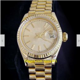 20 style Casual Dress Mechanical Automatic 26mm Solid 18K Yellow Gold President Watch Tapestry Dial 69178 287e