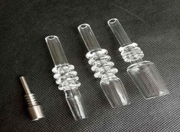 Quartz Tip Philtre Smoking Pipes Mouthpiece titanium nail 10mm 14mm 19mm for Hookahs Water Bongs Oil Rigs Bangers Tools5184959