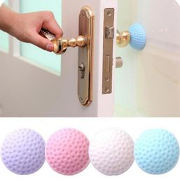 NEW Door Stickers Wall Thickening Mute Golf Modelling Rubber Fender Handle Door Lock Protective Pad Protection Wall Stick protecto4808931