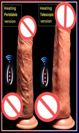 Wireless Remote Telescopic Heating Penis Vibrator USB Charging Adult Erotic Sex Products Dildo Vibrators Vibrator Sex Toys Woman3704782
