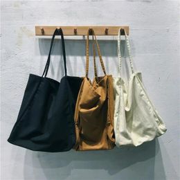 Bag Luxury Designer Handbags Large Capacity Canvas Shopping Simple Style Ladies Shoulder Casual Solid Color Open Handbag