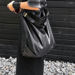 Shoulder Bags Celebrity Women Handbag 2024 Big PU Leather Bag Soft Black Hobo White Female Large Capacity Shopper Tote Purse