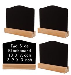 Rustic Table Number Mini Chalkboard Sign with Wood Stand 39x3inch Small Wooden Sign Buffet Display Plaque Novelty Decor5892684