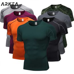 Quick drying running shirt mens fitness sports T-shirt fitness sports T-shirt short sleeved T-shirt compression T-shirt 240425