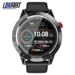 Watches New Fashion LOKMAT Comet 1.3"Full Touch Screen Sport Smart Watch Finess Tracker Heart Rate Waterproof Smartwatch for Android ios