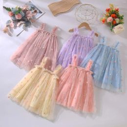 Girl Dresses Born Baby Girls Princess Lace Dress 2024 Summer Toddler Kids Sleeveless Daisy Floral Tutu Little Child Birthday