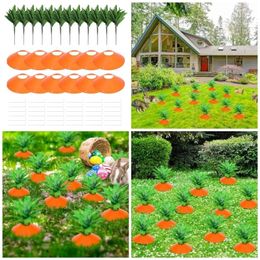 Party Decoration Easter Carrot Garden Stake Colourful Artificial Carrots For Festival Supply Home DIY Craft Decorations