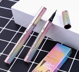 QIC Makeup 36H WaterProof Eyelienr Bright Starry Packaging Natural Smooth Liquid Eyeliner Pen Fast Dry Beautiful Eye Eyeliner4957210