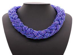 necklace Beaded Jewelry Handmade Bohemian women039s woven short clavicle Nelace4041401