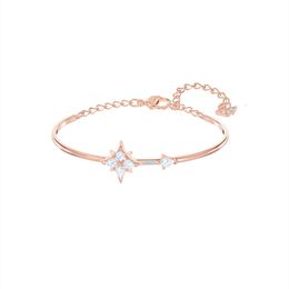 neckless for woman Swarovskis Jewelry Paired Octagonal Star Snowflake Bracelet Female Swallow Element Crystal Star Bracelet Female