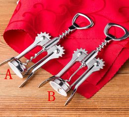 Wine Beer Bottle Opener Stainless Steel Metal Strong Pressure Wing Corkscrew Grape Opener Kitchen Dining Bar Accesssory SEA SHIPPI5607868