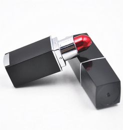 5 PcsLot Metal Smoking Pipe redpurple Fashion Magic Lipstick Pipe MINI Portable Metal Smoking Accessory FilterTips caps9894795